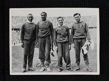 1936 Pet Cremer Olympia Tobacco Jesse Owens Ralph Metcalfe Foy Draper #12