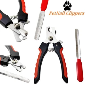 Pet Nail Clippers Dog Grooming Trimmer With Guard Cat Animal Claw Large UK - Picture 1 of 7