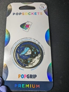 PopSockets PopGrip Premium Phone Grip & Stand Enamel Fly Me To The Moon Swap Top - Picture 1 of 2