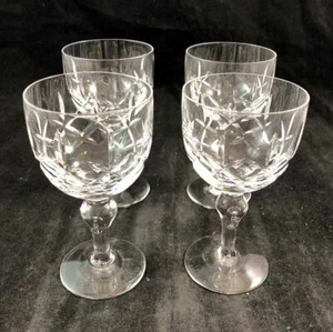 Set of 4 Stuart Regent Claret Wine Glasses 4.75 Inches Height GREAT CONDITION - Picture 1 of 7