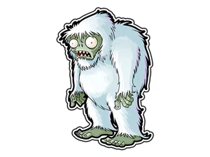 Zombie Yeti Plants Zombies Sticker Waterproof Vinyl Decal Die-Cut Car Laptop - Picture 1 of 1