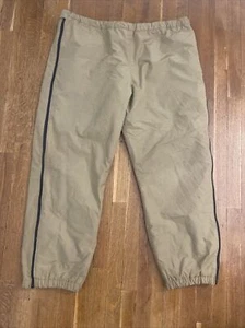 L.L. Bean Mens XL Snow Pants Full Side Zip Quilted Lining  Khaki Vintage 1970s - Picture 1 of 16