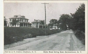 Germantown NY State Road Going East 1928 Pub. di J. V. Cutler - Foto 1 di 2