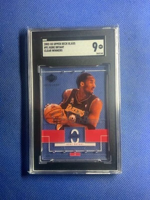 KOBE BRYANT 2002 UD GLASS #91 CLEAR WINNERS📈LAKERS HOF RARE LOW POP🔥SGC 9 - Image 1 of 2
