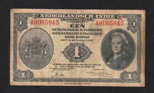 Banconota Olanda Indie 1 fiorino 1943 - Foto 1 di 2