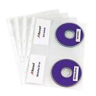 Rexel Nyrex CD Pocket Multi-Punched with Label Sections for 2 CDs A4 Clear Ref 2