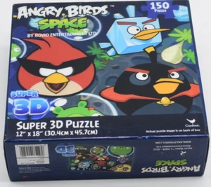 Angry Birds Space Super 3D 150 Piece Puzzle Rovio New in Box 12×18 Puzzle SEALED - Picture 1 of 4