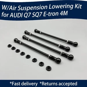 💥for 2015+ Audi Q7 E-TRON SQ7 4M Adjustable Lowering Links Air Suspension Kit - Picture 1 of 4