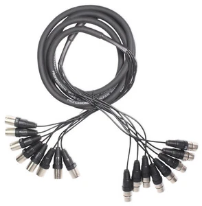Rockville SX810 8 Channel 10 Foot XLR Snake (Female to Male) Connectors - Picture 1 of 8