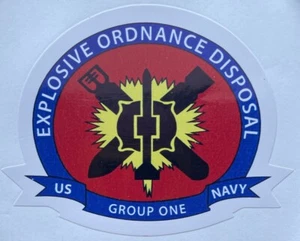 USN EOD Explosive Ordnance Disposal Group One Sticker Waterproof D886 - Picture 1 of 1