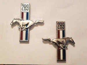 NEW / Pair of Mustang 289 Fender Emblems ( 1967 - 1968 ) - Picture 1 of 4