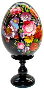 Oeuf decore peint oeuf en bois Papillon, oeuf de collection en bois Papillon - Imagen 1 de 2