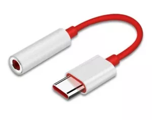 Bakeey USB Type-C to 3.5mm Audio Jack Adapter - White and Red - Picture 1 of 3