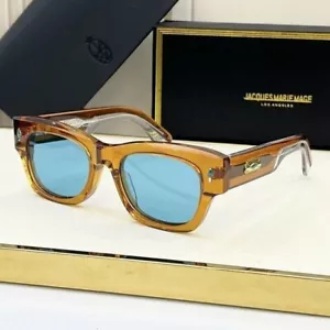Occhiali da sole unisex quadrati by Jacques Marie Mage UV400 Alanui montatura tè JMM 50□20 - Foto 1 di 3