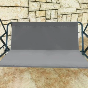 Set Gray 2/3 Seat Swing Seat Cover Bench Cover patio swing seat replacement - Picture 1 of 8