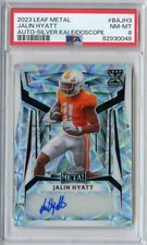 2023 Leaf Metal Jalin Hyatt SILVER KALEIDOSCOPE XRC Auto 3/5 #JH3 PSA 8 POP 1