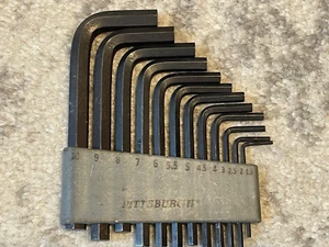 12 metric Allen wrench set Pittsburgh 10 to 1.5 - Picture 1 of 4