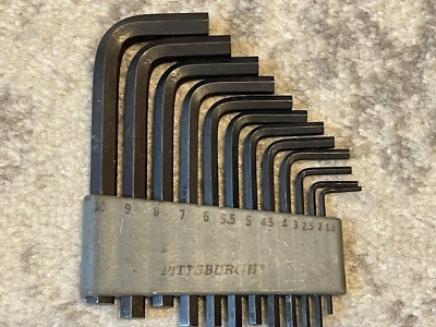 12 metric Allen wrench set Pittsburgh 10 to 1.5 - Image 1 of 4