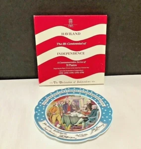 VTG 1976 Haviland Limoges France THE DECLARATION OF INDEPENDENCE 9-3/4” Plate - Picture 1 of 6