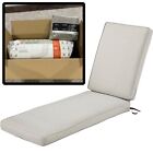 Montlake Water-Resistant Chaise Lounge Cushion & Cover 72X 21X 3? Heather Grey
