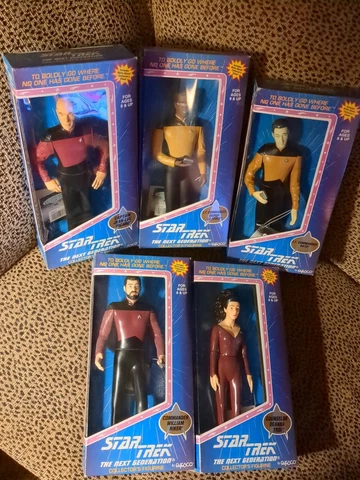 1994 Enesco Star Trek Next Generation Picard Laforge Troi Riker Data STNG LOT 5 Cover