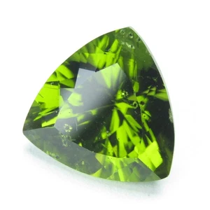 8.81Cts Stunning Natural Peridot 13mm Trillion Cut Collection Loose Gemstone-VDO - Picture 1 of 9