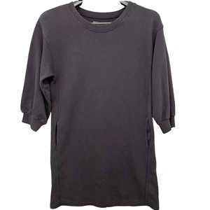 Pact Downtime Sweatshirt Dress 100% Organic Cotton Navy Blue XL - Picture 1 of 3