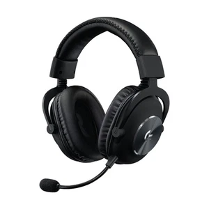 Przewodowy zestaw słuchawkowy do gier Logitech G PRO X czarny z niebieskim mikrofonem VO!CE - Zdjęcie 1 z 1