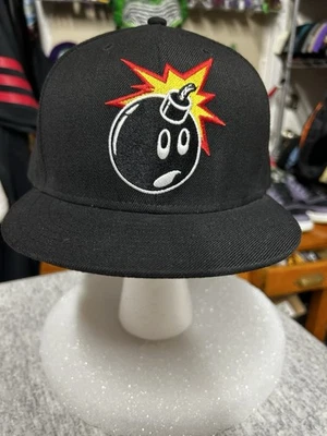 The Hundreds 59Fifty New Era Adam Bomb Black Fitted Cap Hat 7 5/8 - Image 1 of 4