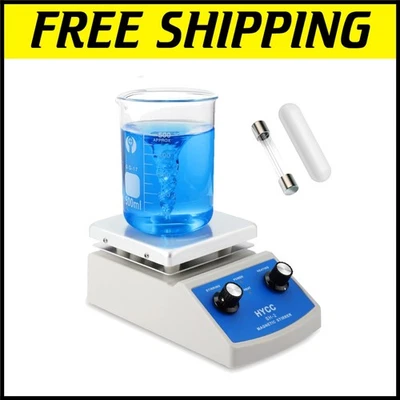 Professional Magnetic Stirrer Hot Plate - 716°F, 180W Heating Power for Labs - Image 1 of 4
