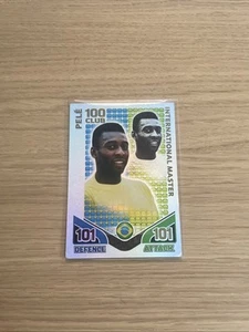 Match Attax 2010 World Cup Pele International Master 100 Club Football Card - Picture 1 of 2