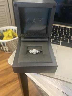 Pre-owned Tolkowsky Engagement Ring. Size 8. 63 Natural Diamonds. 1.25 CT. 14K - Image 1 of 4