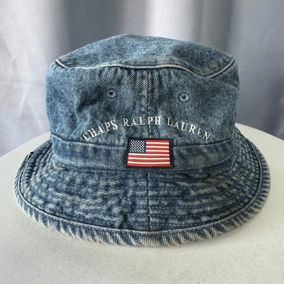 Gorra de mezclilla vintage Y2K Chaps Ralph Lauren 100 % algodón Foto 1 de 4
