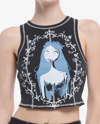 NUEVO CON ETIQUETA Camiseta sin mangas corta acanalada Hot Topic Corpse Bride talla grande 2X Foto 1 de 4