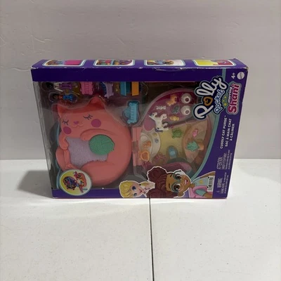 Polly Pocket Cuddly Cat Purse Vet Playset Starring Shani Figure Mattel Toy 2021 - Image 1 of 4