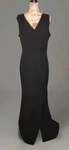 WOOSEA Split Bodycon Mermaid Evening Cocktail Long Dress Size (Black, XL) - Picture 1 of 3