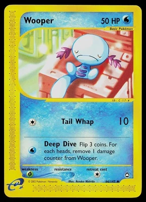 Pokemon Card - Wooper Aquapolis 66/147 Non Holo - Image 1 of 2