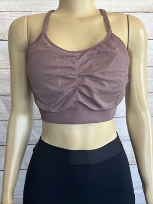 Sujetador deportivo Tek Gear marrón corredor espalda entrenamiento talla XXL Foto 1 de 4