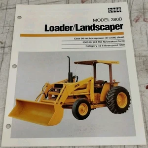 Original Case Model 380B Loader Landscaper Sales Brochure - Form Number UD16486 - Imagen 1 de 5