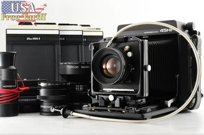 【MINT】 Horseman 45 HF, LF Topcor 90mm 150mm F5.6 300mm Teleconverter From JAPAN - Image 1 of 4