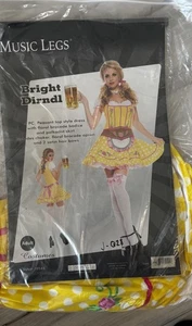 sexy MUSIC LEGS miss OKTOBERFEST octoberfest GERMAN beer GIRL costume Sz Sm - Picture 1 of 3