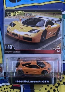 Hot Wheels Premium: 1/43 Scale 1995 McLaren F1 GTR Vehicle Mattel - Picture 1 of 2