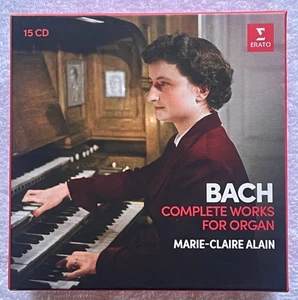J.S. BACH * MARIE-CLAIRE ALAIN "Bach : Complete Works For Organ" 15-CD BOX SET! - Picture 1 of 11