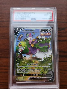 PSA 10 Pokemon Tornadus V 185/198 Chilling Reign Alternate Art Ultra Rare Holo - Picture 1 of 2
