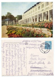100032 - Volkssolbad Salzungen - Kurhaus mit Seeterrassen -AK, gelaufen 2.6.1955 - Bild 1 von 2