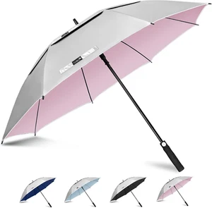 50/54/62/68 Inch Golf Umbrella - Large Double Canopy Umbrellas, UV Protection Au - Picture 1 of 12