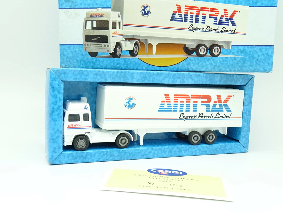 Camion Corgi 1/64 - Rimorchio Volvo Container Amtrak - Immagine 1 di 1