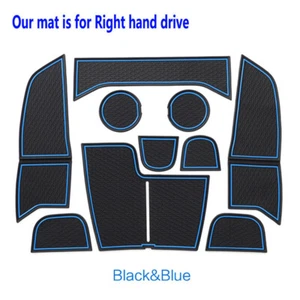 For Ford Focus 2019-2021 Rubber Gate Slot Mats Non-Slip Interior Cup Holder Pad - Picture 1 of 13