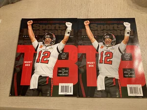 (2) Edizione Commemorativa Illustrata Sportiva Buccaneers Tom Brady �� Super Bowl LV - Foto 1 di 4