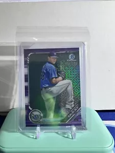 2019 Bowman Chrome Brendan McKay #BCP-105 Mega Box Purple /250 Rays - Picture 1 of 2
